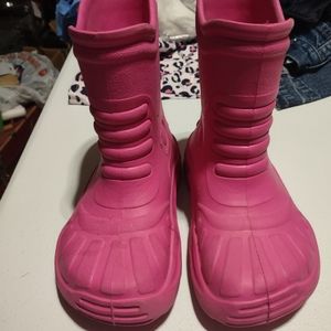 Pink boots